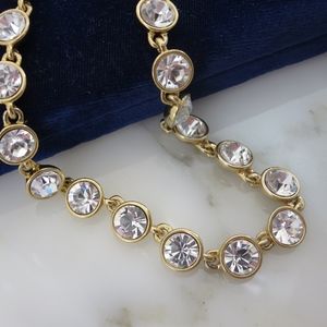 Givenchy Necklace - Clear Swarovski Crystal 16"